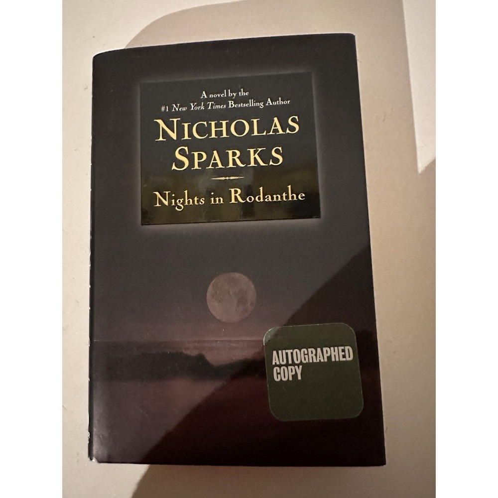Nicholas Sparks SIGNED Book "Nights in Rodanthe " Romance‎ 1st Ed HC/DJ 2002 EC